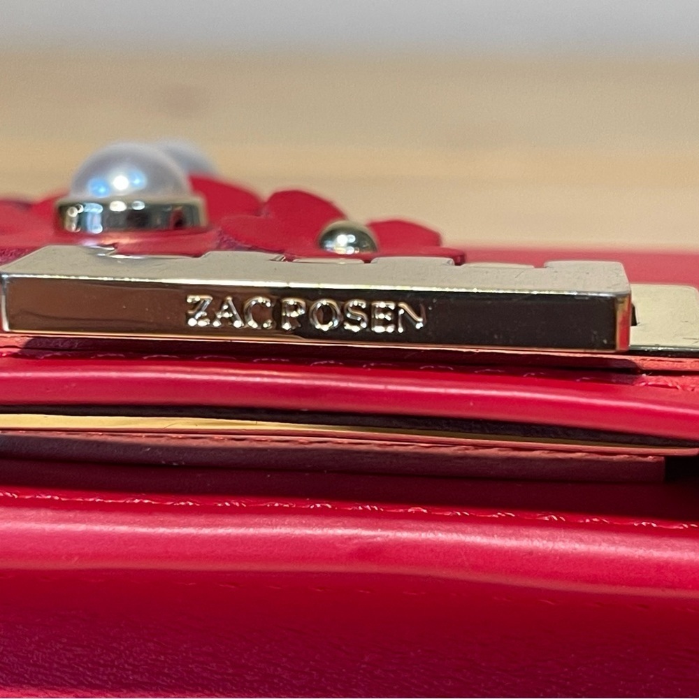 ZAC Zac Posen Eartha Leather Card Case Mini Crossbody Wallet on Chain - Picture 9 of 13